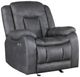 New Classic® Home Furnishings Morello Gray Manual Glider Recliner-0