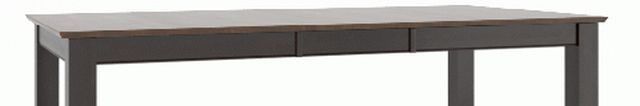 Canadel Customizable Cognac Washed 30" Rectangular Table with Ebony Washed Legs-2