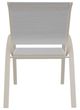 Telescope Casual Aruba Abalone/Desert Aluminum/Fabric Outdoor Sling Stacking Cafe Chair-3
