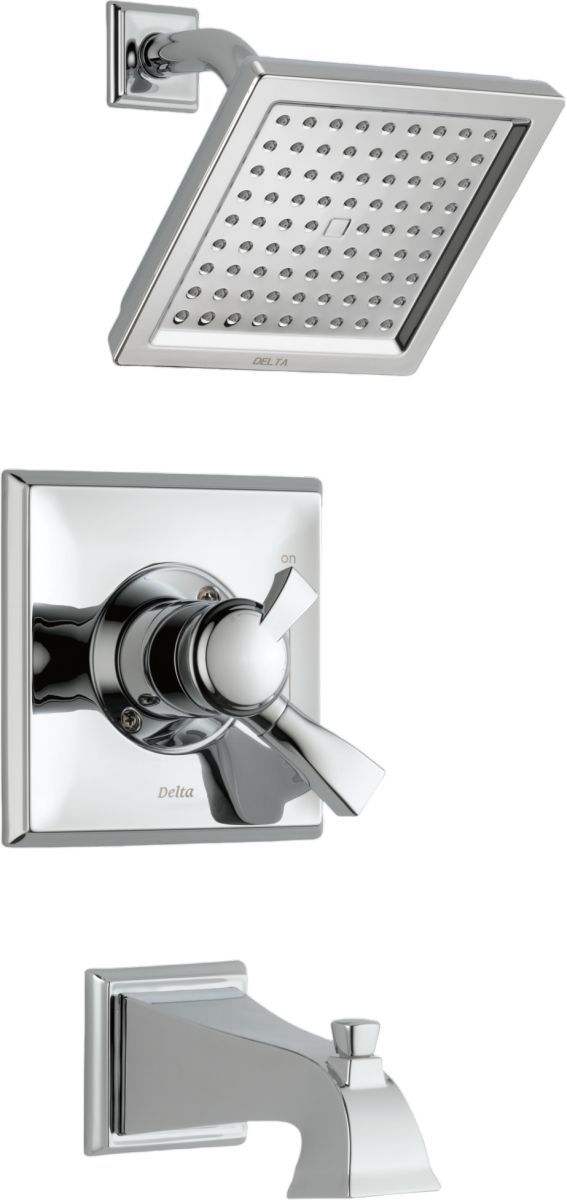 Delta Dryden® Monitor® 17 Series Chrome Single Handle Tub and Shower Trim-0