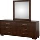 Coaster® Jessica Cappuccino Dresser and Mirror-2