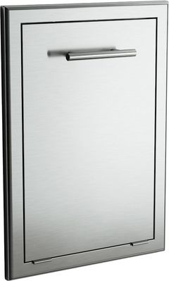 XO 19" Stainless Look Outdoor Trash Tilt Out Center
