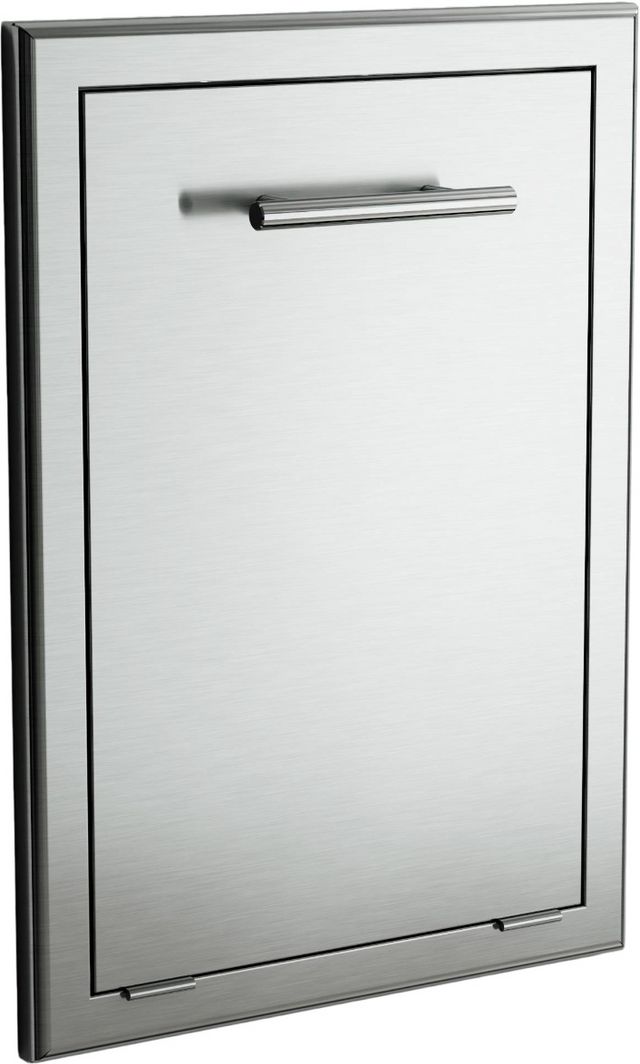 XO 19" Stainless Look Outdoor Trash Tilt Out Center