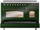 Ilve® Nostalgie II Series 48" Emerald Green Pro Style Induction Range-4