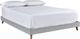 Signature Design by Ashley® Tannally Beige Full Upholstered Platform Bed-0