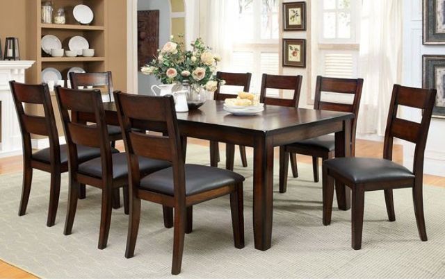 Furniture of America® Dickinson 2-Piece Dark Cherry Dining Side Chair Set-1