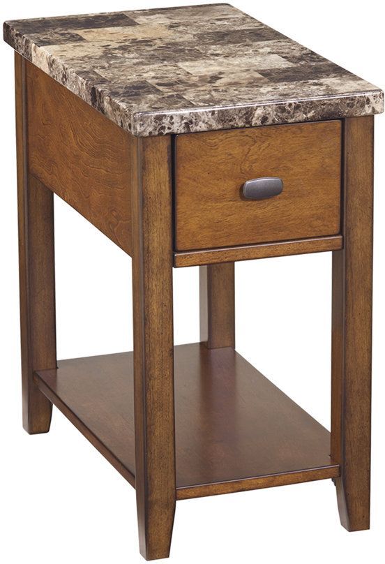 Signature Design by Ashley® Breegin Brown Chair Side End Table-1