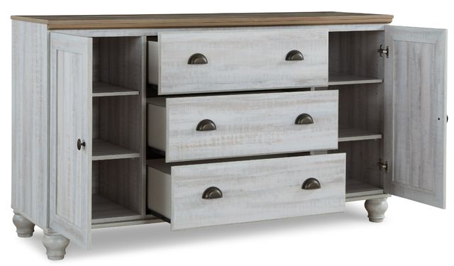 Signature Design by Ashley® Haven Bay Two-Tone Mirrored Dresser-1