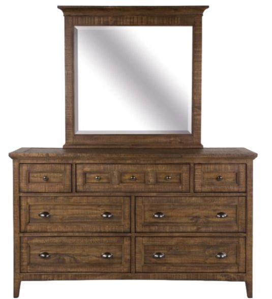 Magnussen Home® Bay Creek Toasted Nutmeg  Dresser and Mirror-1