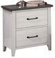 Furniture of America® Priam Gray/White Nightstand-0