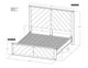 International Furniture Direct Balam Stained Brown King Platform Bed Footboard with Rails-1