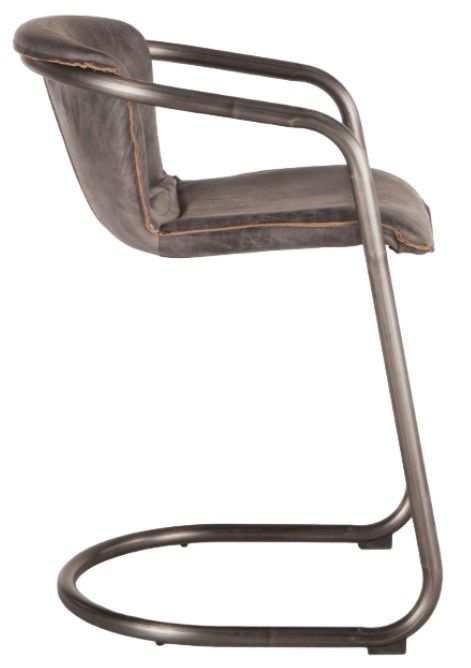 Home Trends & Design Portofino Antique Ebony/Gunmetal Counter Chair-2
