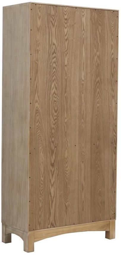 Nest Home Collections Sloan Natural White/Rope Doors Tall Cabinet -2