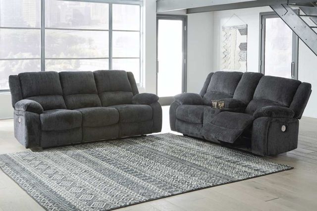 Signature Design by Ashley® Draycoll 2-Piece Slate Living Room Set-4