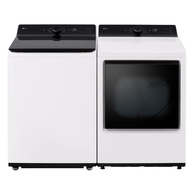 LG White Laundry Pair-0