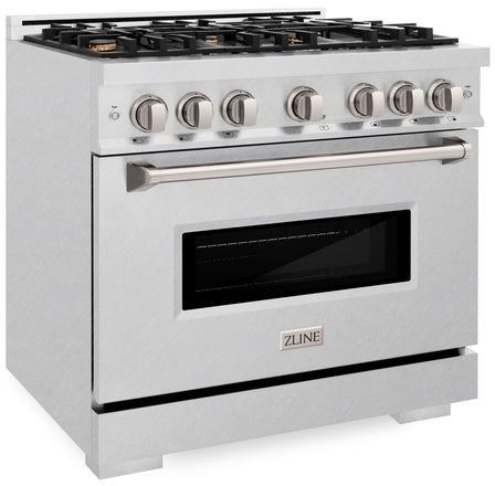 ZLINE Classic 36" Satin Stainless Steel Pro Style Gas Range-2