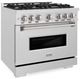 ZLINE Classic 36" Satin Stainless Steel Pro Style Gas Range-2