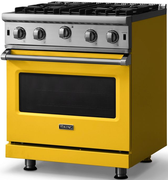 Viking® 5 Series 30" Daffodil Liquid Propane Pro Style Gas Range-2