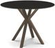 Amisco Customizable Asterisk Glass Top Round Counter-Height Table with Starburst Stand-0