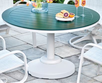 Telescope Casual 54" Round Bar Height 120 lb Pedestal Table without Hole-0