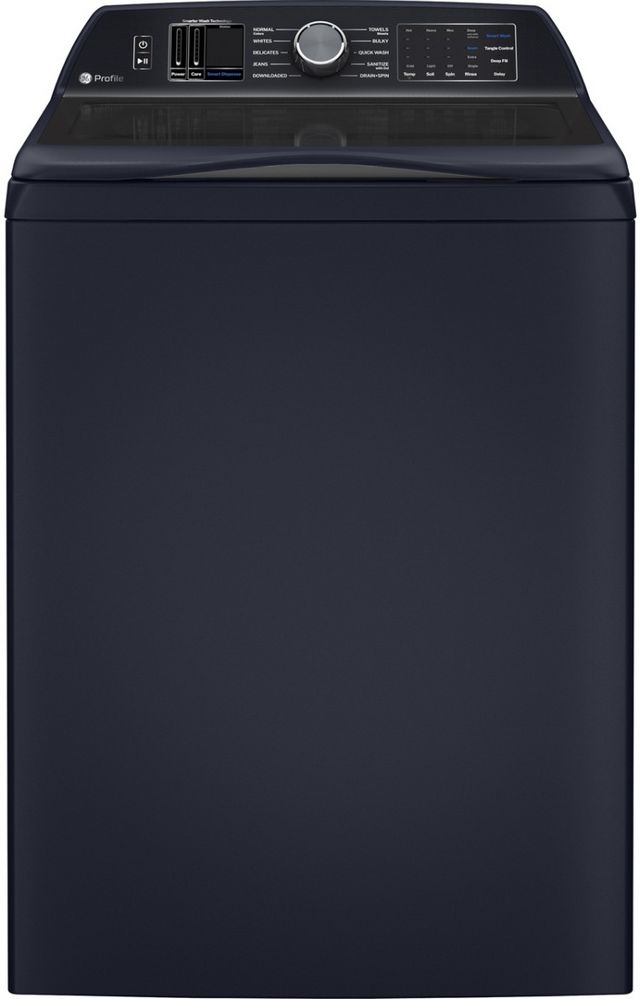 GE Profile™ 5.4 Cu. Ft. Sapphire Blue Impeller Top Load Washer with Smarter Wash Technology