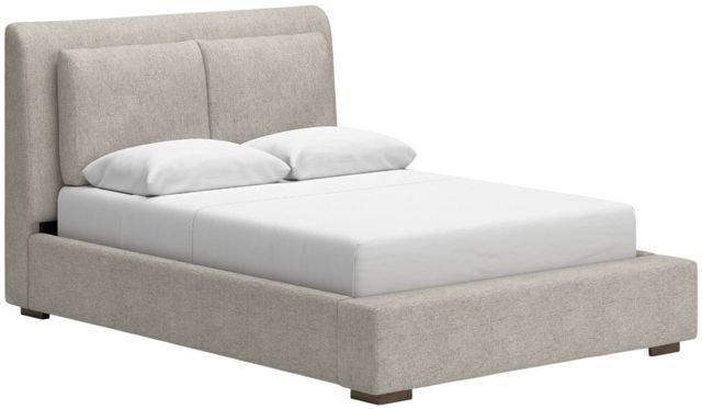 Signature Design by Ashley® Cabalynn Light Brown Queen Upholstered Panel Bed-1