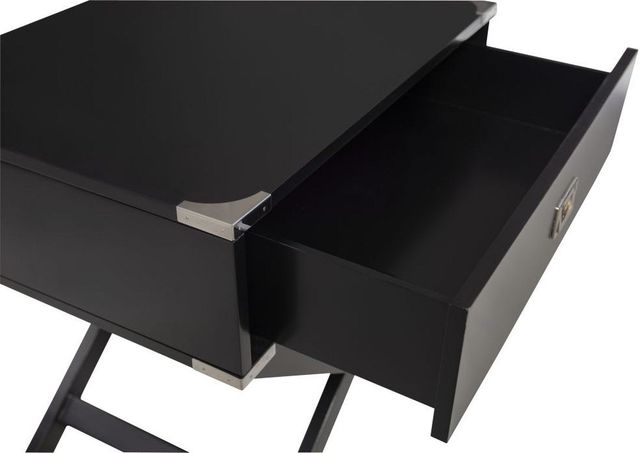 Linon Peggy Black X Base Accent Table-2