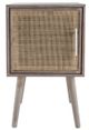 A & B Home Taupe Bedside Table-1