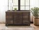 International Furniture Direct Walnut Reddish Brown Console-1