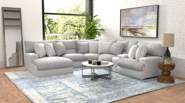 Catnapper® Abraxas 6-Piece Moonstruck Power U-Shape Reclining Sectional with Console-5