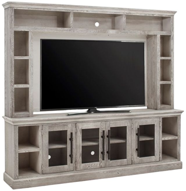 aspenhome® Manchester Smokey White 97" Console and Hutch-0
