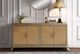 ACME Furniture Dodie Natural Oak/Taupe Champaign Console Cabinet-1