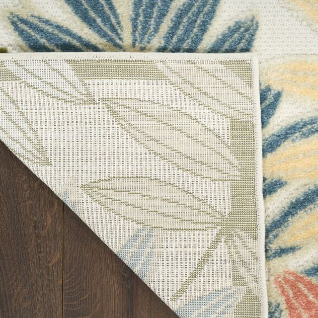Nourison Home™ Aloha Ivory Rose 5'x8' Style 1 Area Rug-2