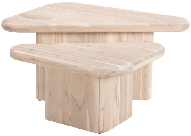 Zuo® Modern Navidic 2-Piece Beige/Natural Coffee Table Set-3