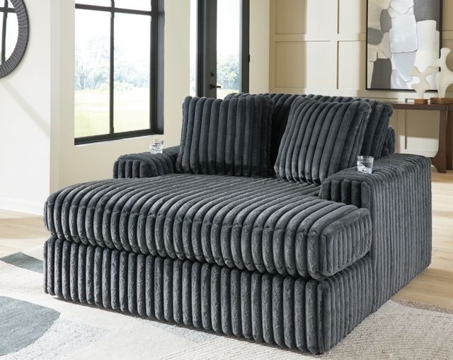 Signature Design by Ashley® Midnight-Madness Gunmetal Oversized Chaise-1