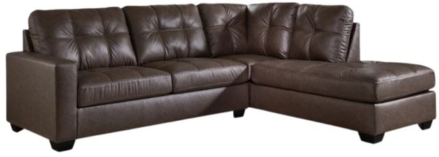 Benchcraft® Barlin Mills 2-Piece Umber Right-Arm Facing Sectional and Chaise-0