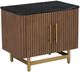 Fairfield® Dimitri Kafe Nightstand with Galaxy Black Marble Top-0