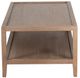 Porter International Designs Lowell Brown Rectangular Coffee Table-2
