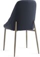 Inspire™ Cleo 2-Piece Aged Gold/Black Side Chair-1