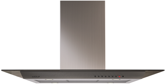 Wolf® 45" Stainless Steel & Glass Island Range Hood-1