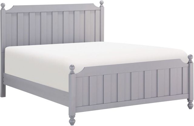 Mazin Furniture Wellsummer Gray Queen Panel Bed-0