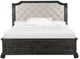Magnussen Home® Bellamy Beige/Peppercorn King Upholstered Sleigh Headboard -2