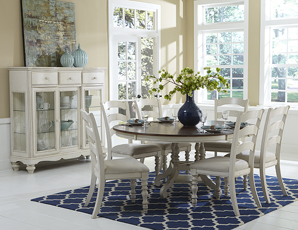 White fine furniture dining room set discount