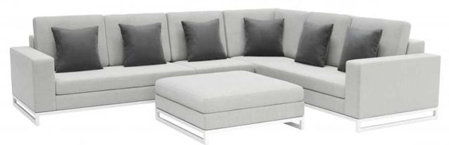 Zuo® Modern Corona Del Mar 4-Piece Gray Outdoor Fabric Modular Sectional-0