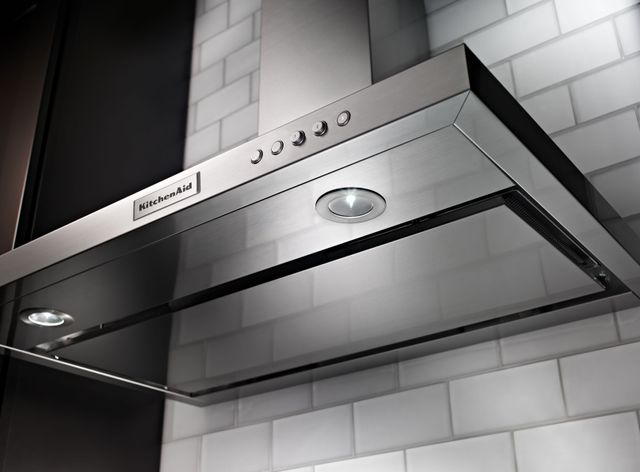 KitchenAid® 36'' Stainless Steel Wall Mounted Range Hood-4