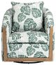 Crestview Collection Palmetto Green/White Accent Chair-2