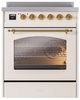 Ilve® Nostalgie II Series 30" Antique White Pro Style Induction Range-0