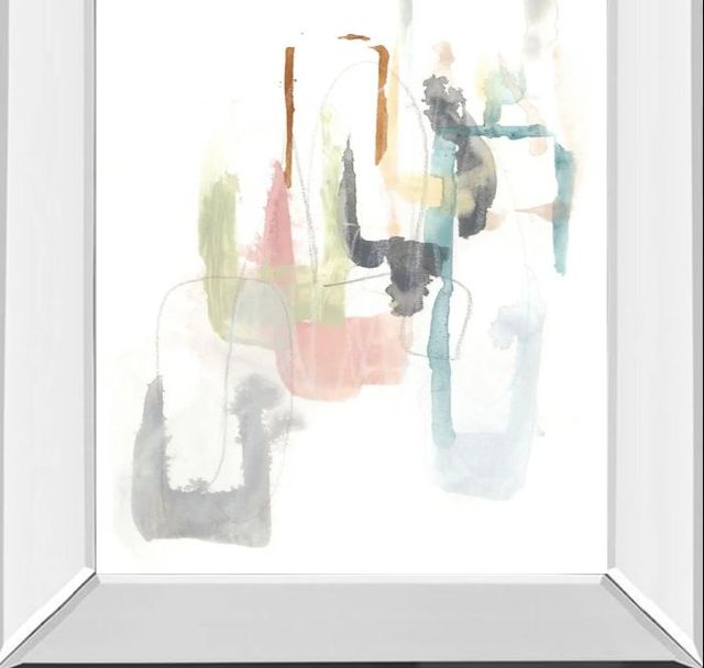 Classy Art Pastel Windows II by June Erica Vess Mirror Framed Wall Art-1