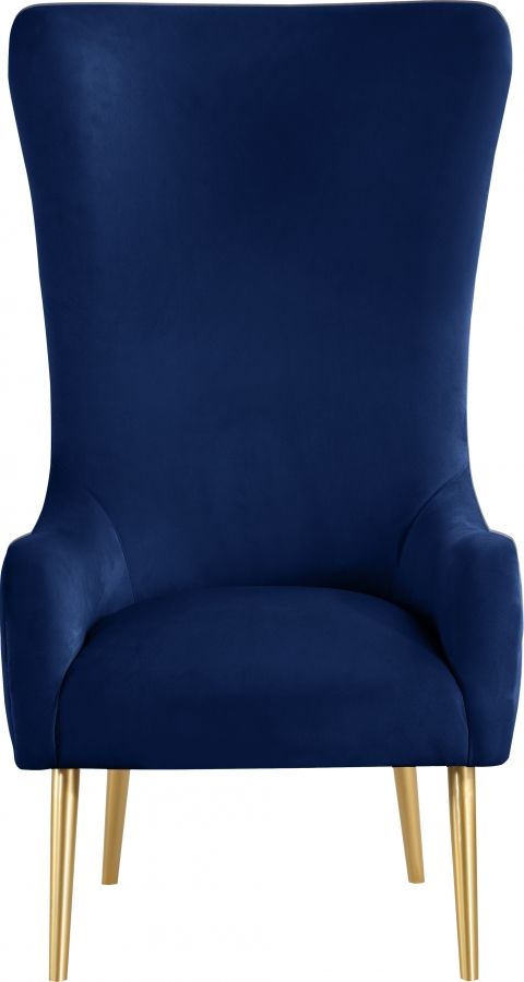 Meridian Furniture Alexander Navy Velvet Accent Chair-3