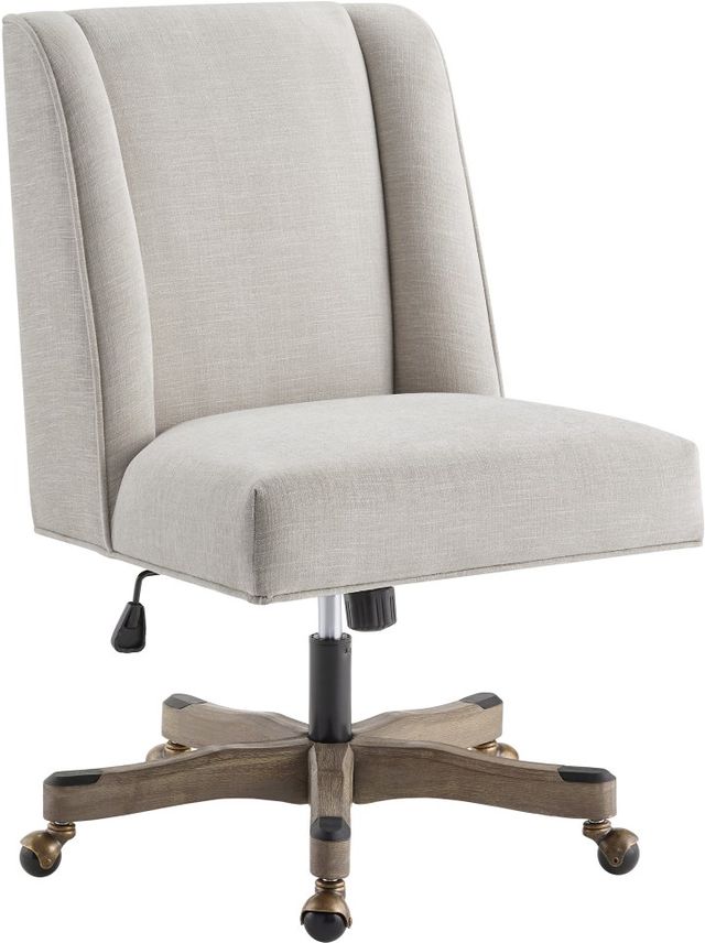 Linon Draper Natural Office Chair-1